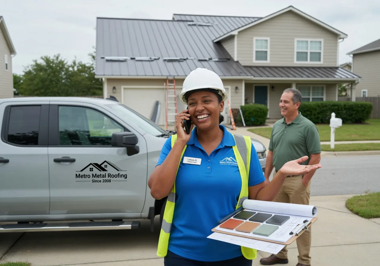 Storm Damage Metal Roof Repair in Tussy, OK